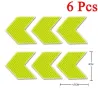 Freccia riflettente - adesivo autoadesivo - sicurezza - avvertenza - per auto / moto / bici / vestiti