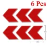 Reflektierender Pfeil - selbstklebender Aufkleber - Sicherheit - Warnung - für Autos / Motorräder / Fahrräder / Kleidung