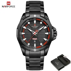 NAVIFORCE - luksuriøst sportsur - Quartz - kalender - vandtæt