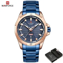 NAVIFORCE - luksuriøst sportsur - Quartz - kalender - vandtæt