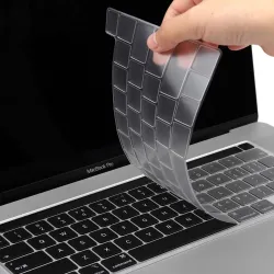 Schützende Tastaturabdeckung - weiches Silikon - EU-Layout - für Macbook Pro 13