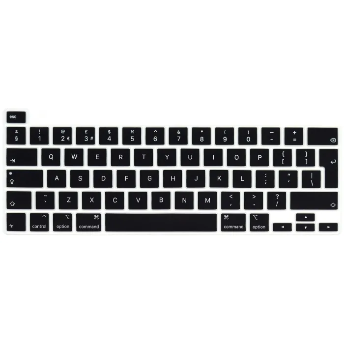 Capa protetora do teclado - silicone macio - layout da UE - para Macbook Pro 13