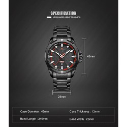 NAVIFORCE - luksusowy zegarek sportowy - kwarcowy - kalendarz - wodoodpornyZegarki