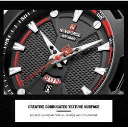 NAVIFORCE - luksuriøs sportsklokke - Quartz - kalender - vanntett