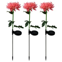 Chrysanthemum flower shaped lamp - garden light - solar - LED - waterproofSolar lighting