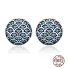 Boucles d'oreilles rondes élégantes - Legend Of The Sea - zircone - argent sterling 925