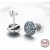 Elegante runde øredobber - Legend Of The Sea - zirconia - 925 sterling sølv
