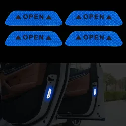 Reflecterende autosticker - binnendeur - veiligheid / waarschuwing - zelfklevend - waterdicht - OPENStickers