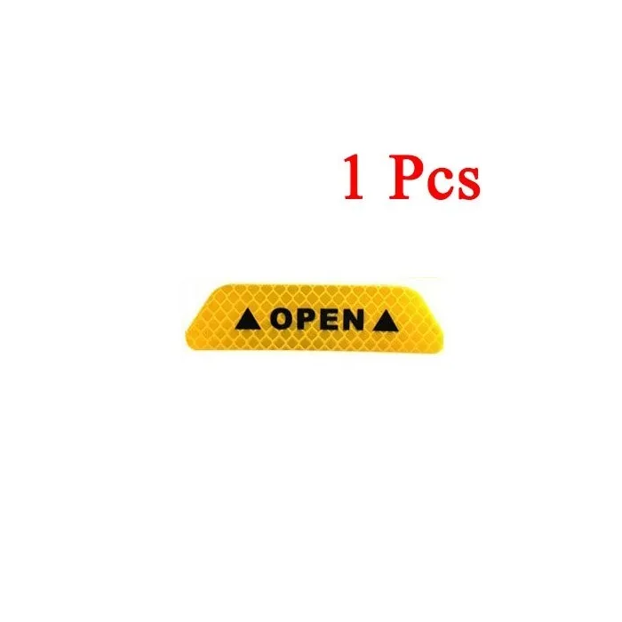 Autocollant de voiture réfléchissant - porte intérieure - sécurité / avertissement - auto-adhésif - étanche - OPEN