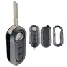 FIAT 500 - sleutelbehuizing met 3 knoppen - omhulsel voor Punto Panda Stilo BravaSleutels
