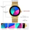 Creative Quartz horloge - kleurrijke wijzerplaat - waterdicht - roestvrij staal / leren band - unisexHorloges