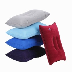 Cuscino gonfiabile in nylon - portatile - cuscino per dormire - per campeggio / viaggio / spiaggia - 34 * 22 cm