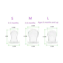 Baby pacifier - fresh food feeder - juices - milk - silicone strainer net - 10 piecesBaby