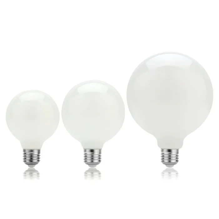 Lâmpada LED Edison - vidro leitoso - 5W - AC110V 220V - G80 - G95 - G125 - A60 - ST64