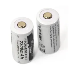 37V 2200mAh CR123A 16340 litiumbatteri - laddningsbart - 4 st