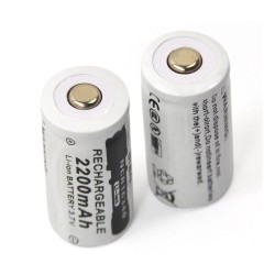 Bateria de lítio 37V 2200mAh CR123A 16340 - recarregável - 4 peças