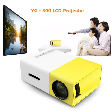 YG300 YG-300 Mini bærbar LED-projektor - HDMI - hjemmekino - multimedia