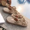 Traditional flat sandals - trendy braided ropeSandals
