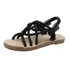 SandaliasSandalias planas tradicionales - cuerda trenzada de moda