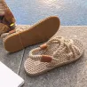 Traditional flat sandals - trendy braided ropeSandals