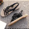 SandaliasSandalias planas tradicionales - cuerda trenzada de moda