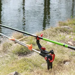 Suporte de vara de pesca universal - dobrável - ajustável em 360 graus