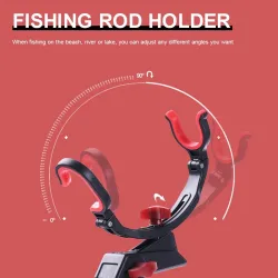 Universal fishing rod holder - foldable - 360 degree adjustableFishing rods