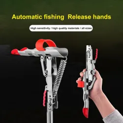 Känslig fiskespöhållare - automatisk fjäder - justerbar - hopfällbar - rostfritt stål