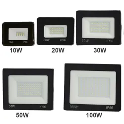 Proiettore LED - riflettore impermeabile - luce da lavoro - 10W - 100W