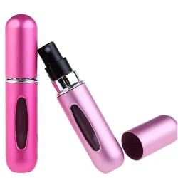 PerfumeMini frasco de perfume vacío - recargable - con atomizador - envase de aluminio - 5ml