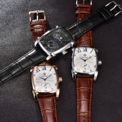 BENYAR - luxe quartz horloge - waterdicht - leren bandHorloges