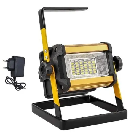 LED flomlys - bærbar reflektor - arbeidslys - oppladbar - vanntett - 50W