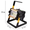 LED flomlys - bærbar reflektor - arbeidslys - oppladbar - vanntett - 50W