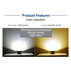 Projecteur LED - réflecteur étanche - phare de travail - 10W - 100W