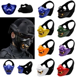 Meia máscara facial - para o Halloween - paintball - arma de airsoft