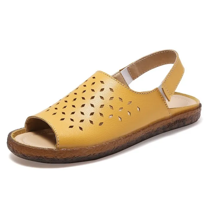 Modieuze platte sandalen - open teen / hielSandalen