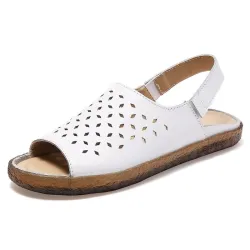 Modieuze platte sandalen - open teen / hielSandalen