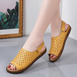 Modieuze platte sandalen - open teen / hielSandalen