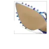 Sexy høyhælte pumps - gjennomsiktige - med ankelstropp / nagler