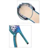 Escarpins sexy à talons hauts - transparents - avec bride à la cheville / rivets