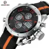 RelojesGolden Hour - Reloj militar deportivo de cuarzo - Analógico - Pantalla LED digital