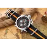 Golden Hour - sports military quartz watch - analog - digital LED displayWatches