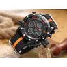 Golden Hour - sports military quartz watch - analog - digital LED displayWatches