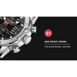 NAVIFORCE - montre de sport de luxe - quartz - numérique - double affichage analogique - étanche