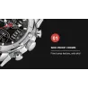 NAVIFORCE - montre de sport de luxe - quartz - numérique - double affichage analogique - étanche