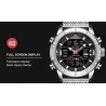 NAVIFORCE - montre de sport de luxe - quartz - numérique - double affichage analogique - étanche