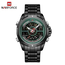 RelojesNAVIFORCE - lujoso reloj de cuarzo - analógico - digital - resistente al agua