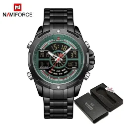 NAVIFORCE - luksuriøs kvartsklokke - analog - digital - vanntett