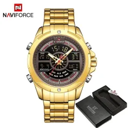 NAVIFORCE - luksuriøst quartz ur - analog - digital - vandtæt