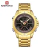 NAVIFORCE - luksuriøst quartz ur - analog - digital - vandtæt